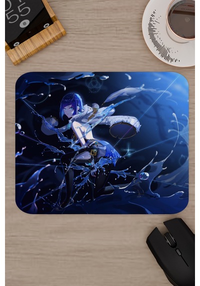 Yelan Genshin Impact Anime Gacha V4 - 22x18 Gaming Mouse Pad Fare Altlığı