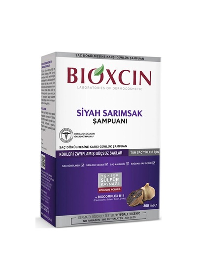 Saç Dökülmesine Karşı Siyah Sarımsak Şampuanı 300 Ml-mfreyon00924