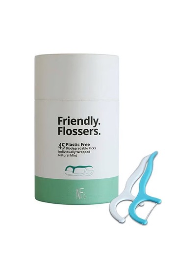 Natural Family Co Friendly Flossers Floss Pick 45 Adet