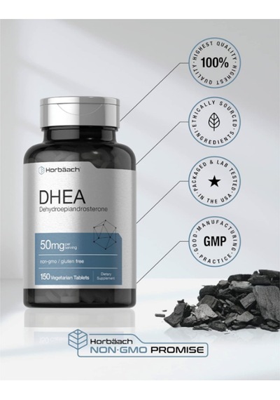 Horbäach Dhea 50mg 150 Tablet Usa Menşei. 3933 Aromasız