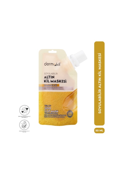 Dermokil Soyulabilir Altın Kil Maske 50 Ml