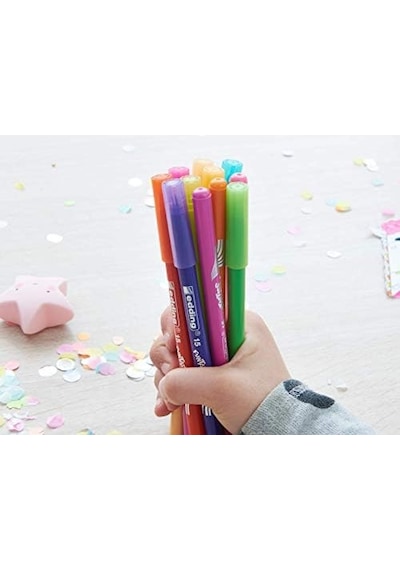 15 Funtastıcs Çocuklar İçin İnce Uçlu Keçeli Kalem 12&apos Li Set - 1 Mm Yuvarlak Uç