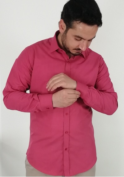 Tousus Slim Fit Kiremit Filafil Erkek Gömlek Slm-5060-tss