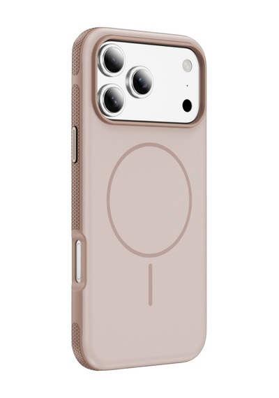 Vendas Apple iPhone 17 Pro Uyumlu Joko Neksa M-safe Kapak + Privacy Cam Ekran Koruyucu Pembe