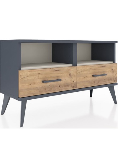 Arges Şifonyer 2 Raflı 2 Çekmeceli 88x30x48 Antrasit-aytaşı/çam Aytaşı/çam Arges Şifonyer 2 Raflı 2 Çekmeceli 88x30x48 Antrasit-aytaşı/çam Aytaşı/çam