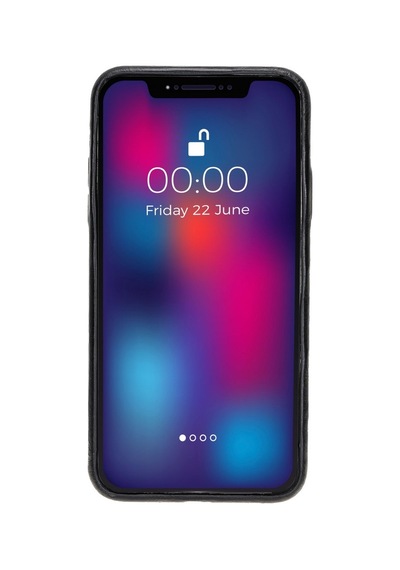 Apple İphone 11 Pro Uyumlu Deri Arka Kapak Rockcess Rst1 Siyah Diğer