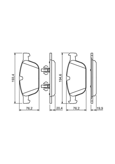Volvo Xc60 2.0 D3 2011-2014 Bosch Ön Balata Netpar3095 D5204t3