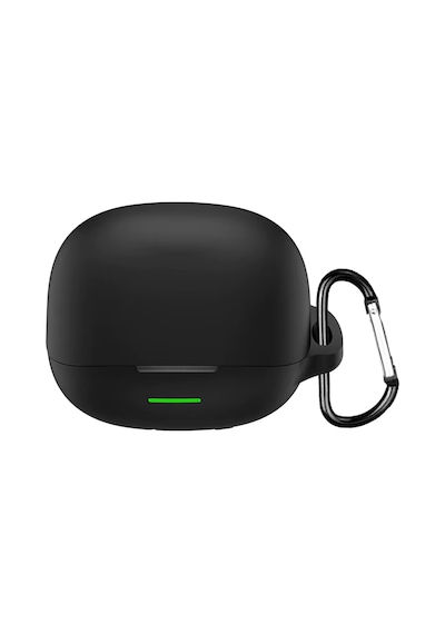 Caseonn Qcy Melobuds N65 Kılıf Askı Aparatlı Mat Silikon Siyah