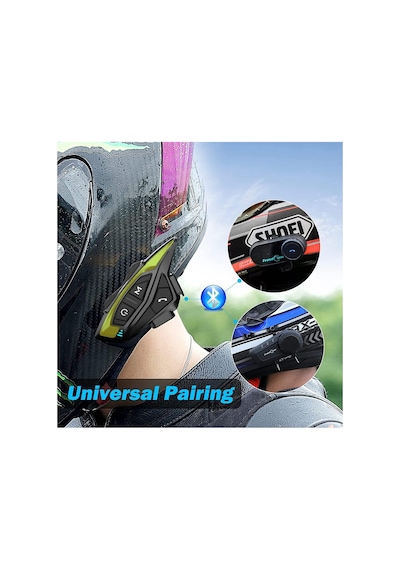 Motorsiklet Kask Bluetooth Kulaklık Mikrofonlu Fm Radyolu 8 Kişilik Çoklu Eşleşme Helmet Intercom