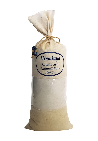 Himalaya Tuzu 1 Kg. Bez Torbada Ince Çekim Beyaz Renk Yemeklik Himalaya Orijinal Tuz