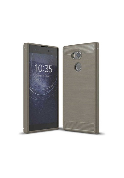 Sony Xperia Xa2 Ultra Kılıf Zore Room Silikon Kapak Gri