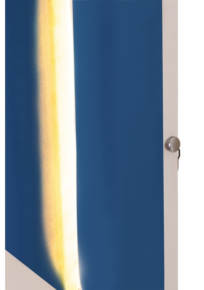 Demonte Baza Seti, Nox Ledli Tek Kişilik Baza Başlık Seti - İkili Set, Mavi - 100x200 Cm 100 x 200