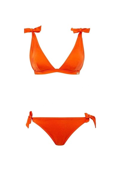 U.S. Polo Assn. Kadın Turuncu Bikini Takım