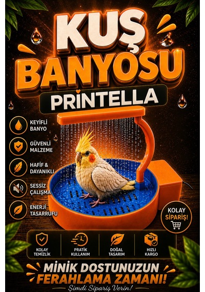Usb Bağlantılı 3w Otomatik Kuş Duşu Ve Banyo İstasyonu
