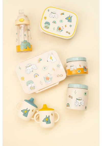 The Cotton Cloud - Funky Dogs 480ml Tritan Gizli Pipetli Suluk Çok Renkli