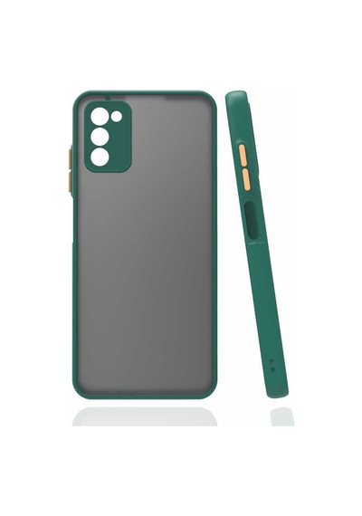 Zore Galaxy Uyumlu A03s Kılıf Hux Kapak - Koyu Yeşil Koyu Yeşil