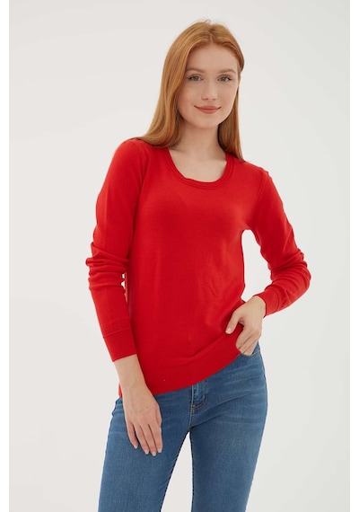 Fashion Friends Bayan Kazak 24k0779k1 Kırmızı Kırmızı