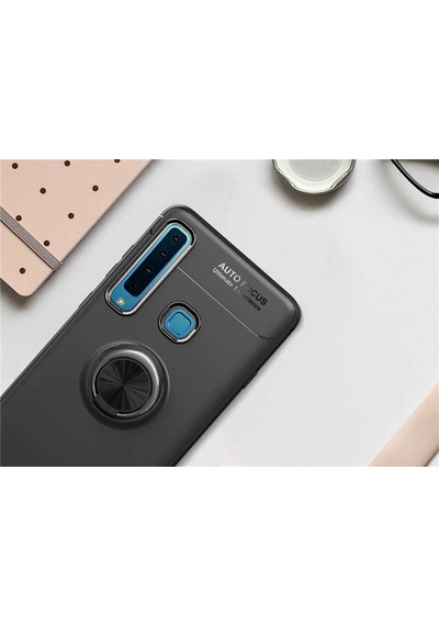 Samsung Galaxy Uyumlu A9 2018 Kılıf Yüzüklü Magnetli Ravel Case