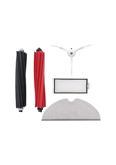 Roborock Q5 Pro / Q5 Pro Plus Uyumlu Yedek Parça Seti 5'li Filtre, Mop, Yan Ve Ana Fırçalar