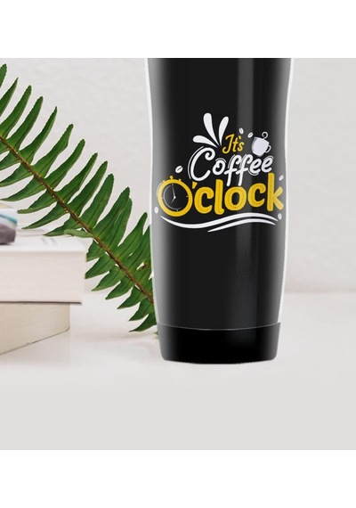 Coffee Tasarımlı Çelik Termos Bardak Çok Renkli