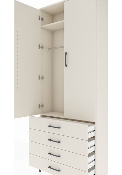 Arges Dolap 2 Raflı 4 Çekmeceli Tek Askılı 88x30x221 Aytaşı-a... Aytaşı Arges Dolap 2 Raflı 4 Çekmeceli Tek Askılı 88x30x221 Aytaşı-a... Aytaşı
