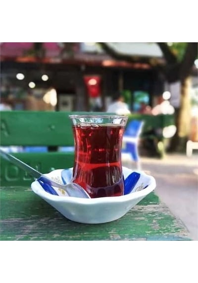 Melamin Çay Tabağı 6 Adet Geleneksel Türk Çay Bardağı Altlığı 721012 Çok Renkli