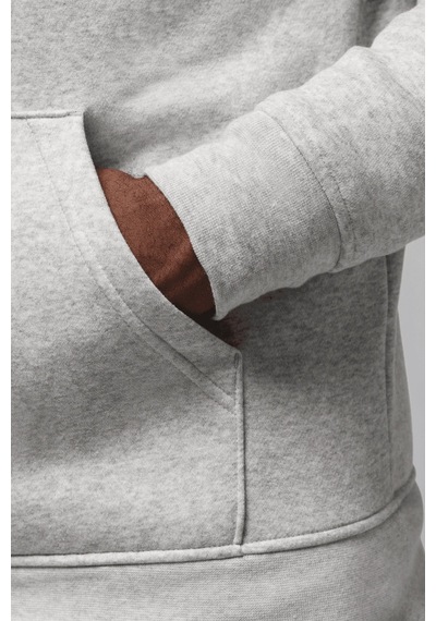 Nike Jumpman Fleece Pullover Mens Hoodie Kapüşonlu Erkek Sweatshirt Gri