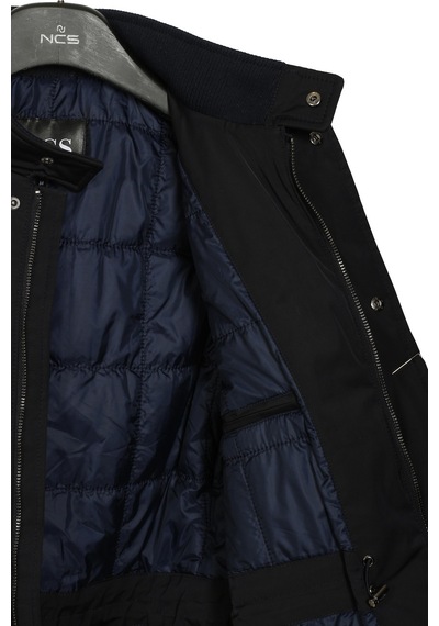 Erkek Lacivert Waterproof Rüzgar Ve Su Itici Slim Fit Termo Mont Ncs Jeans 4516-Lacivert