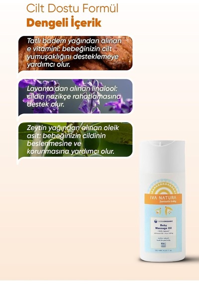 İva Natura Organik Bebek Yağınazik Besleme & Günlük Masaj Ritüeli Hassas Ciltler İçin