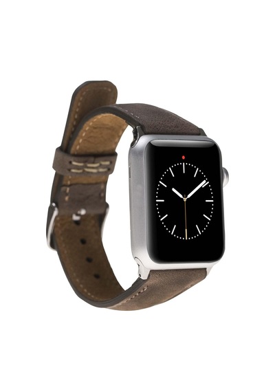 Bloominband Cinnamon Bark Deri  Apple Watch Uyumlu Kordonu-44/45/46/49mm