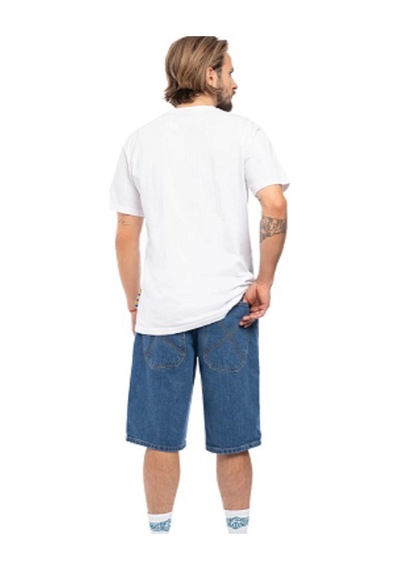Homeboy X-tra Baggy Rahat Kesim Unisex Mavi Kot Şort Mavi