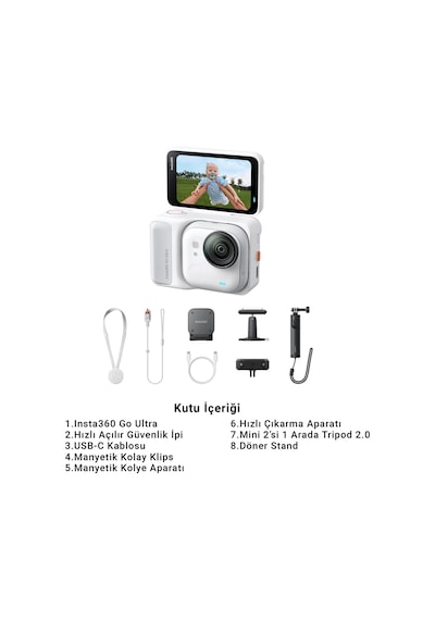 Insta360 Go Ultra Standard Bundle White Beyaz