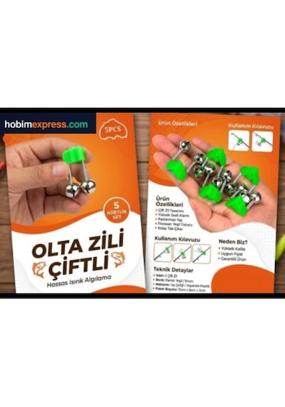 Olta Zili Çiftli 5 Adetlik Set Çok Renkli
