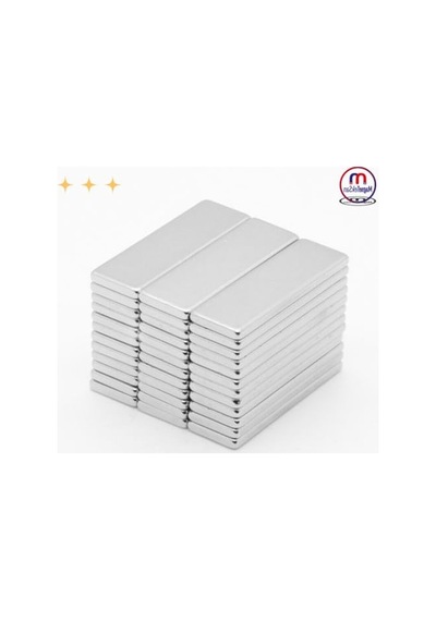 10'lu Güçlü Neodyum Blok Mıknatıs, 30x10x2 Mm Boyutunda