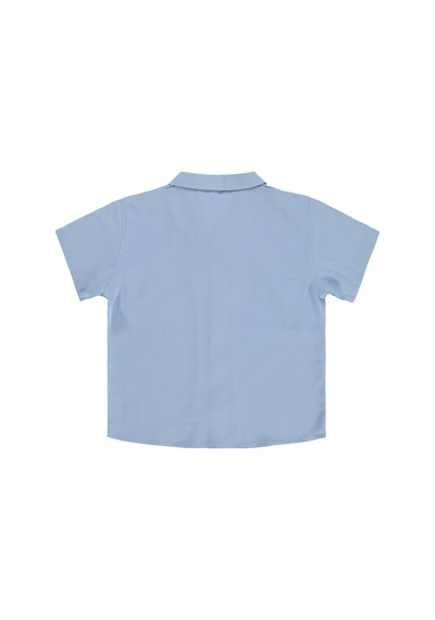 Civil Boys Basic Tatil Yaka 6-9 Yaş Gömlek - Mavi Soft İndigo