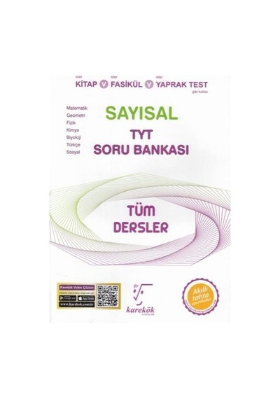 Tyt Tüm Dersler Sayısal Soru Bankası