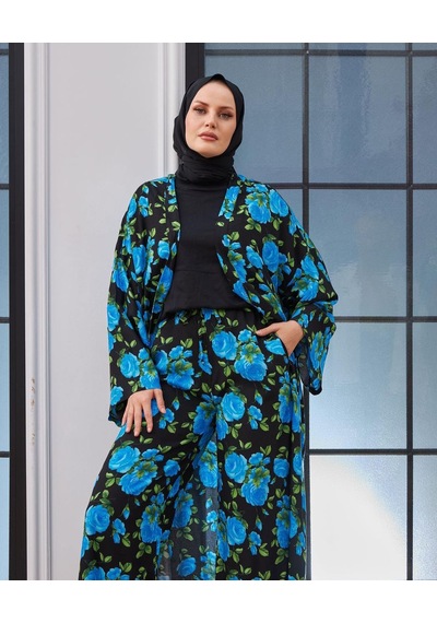 Crveniruz Pantolon Ve Kimono İkili Takım Kırmızı