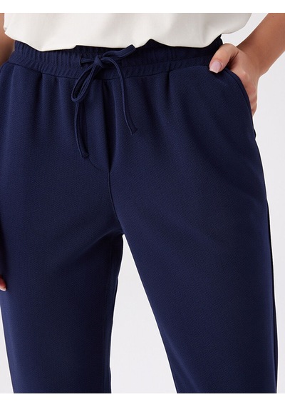 Faik Sönmez Comfort Fit Krep Örme Pantolon W27pnt002 Bw27pnt00220 Lacivert