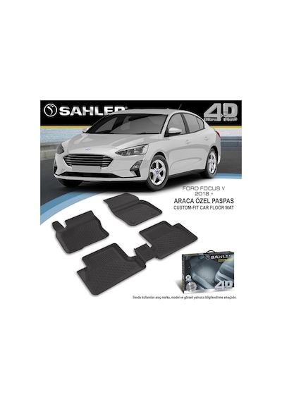 Ford Focus 4 Paspas Sahler 4.5D Havuzlu 2018- Sonrası Siyah