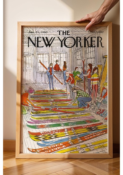 The New Yorker Çerçeveli Tablo January 21 1980