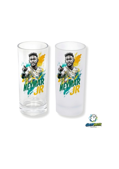 Neymar Jr. Buzlu / Buzsuz Seçenekli Rakı Bardağı 1 Adet Şık Sunum Bardağı 0216