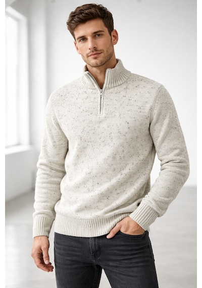 Cool Tarz Erkek Nope Bej Yarım Fermuarlı Dik Yaka Triko Kazak Slim Fit Açık Bej Açık Bej Cool Tarz Erkek Nope Bej Yarım Fermuarlı Dik Yaka Triko Kazak Slim Fit Açık Bej Açık Bej