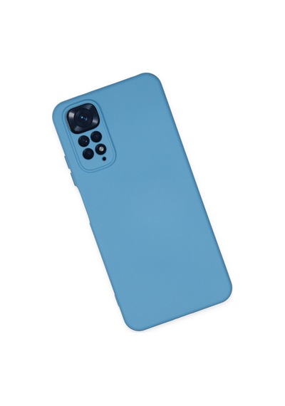 Newface Xiaomi Redmi Note 11 Kılıf Nano İçi Kadife Silikon - Mavi Mavi