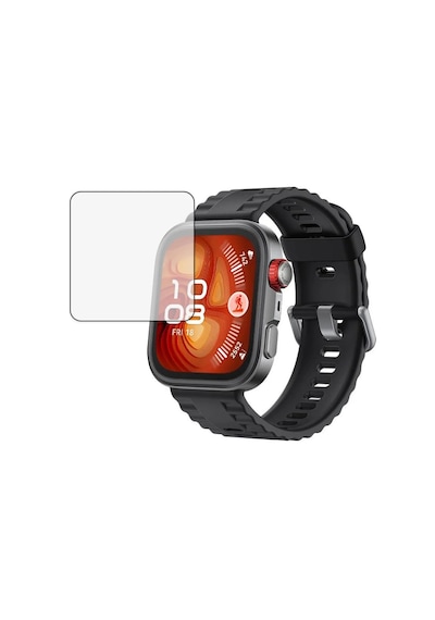 Microcase Huawei Watch Fit 4 Pro İçin Tam Kaplayan Kavisli Ekran Koruyucu 3d Pet Film - Siyah Al3385