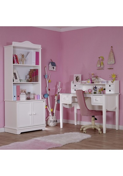 Meltem Kids Classy Beyaz Genç Odası Kitaplık