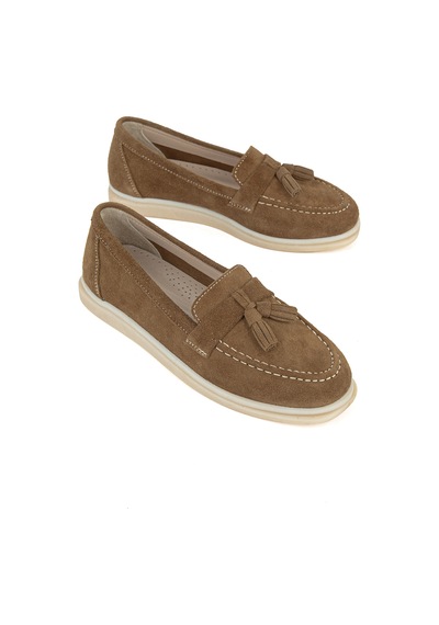 Ziya, Kadın Hakiki Deri Loafer Ayakkabı 161359z402 Caramel 161359z402 809