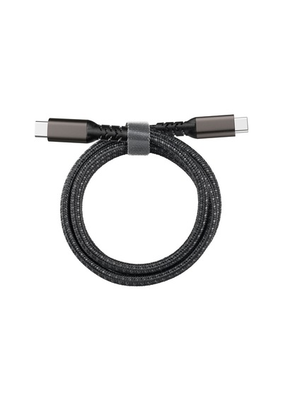 Effox Siyah 2.jenerasyon Type-c To Type-c Usb3.2 Pd Data Kablosu 100w 20gbps 4k 60hz 0.2 Metre