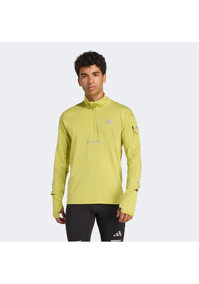 Adidas Adi365 Running Climawarm+ Erkek Yeşil Koşu Sweatshirt Jm5725
