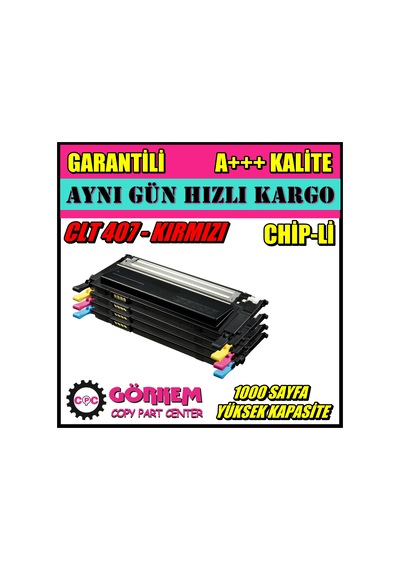 Samsung Clt-M407S / Clp-325 Toner Uyumlu Kırmızı N11.24810