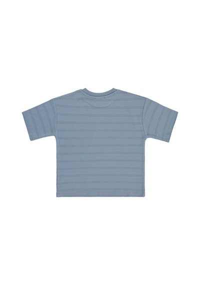 Civil Boys Basic Önü Cepli 2-5 Yaş Tişört - Mavi Açık İndigo